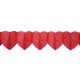 Guirlande coeur rouge en papier 3.25 M