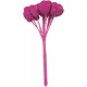 Coeurs Pailletes Fuschia Sur Piquet