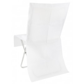 Housses de chaise blanches intissé opaque les 8