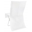 Housses de chaise blanches intissé opaque les 8