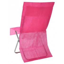 Housse de chaise fuchsia intissé opaque les 4