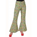 Déguisement pantalon hippie femme Summer of love luxe