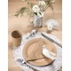 Serviette de table kraft naturel en papier les 20