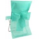 Housses de chaise intissé menthe avec noeud les 10
