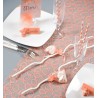 Chemin de table dentelle corail 5 M