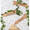 Flèche signalétique kraft naturel en carton