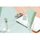 Serviette de table vintage menthe papier les 20