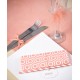 Serviette de table vintage corail papier les 20