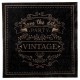 Serviette de table vintage kraft naturel et noir papier les 20