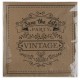 Serviette de table vintage kraft naturel et noir papier les 20