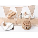 Banderole fanions toile de jute naturelle 3 M