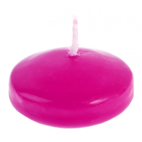 Bougie flottante fuchsia les 40