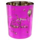 Photophores joyeux anniversaire fuchsia en verre les 2