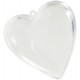 Coeur Transparent 8 cm