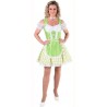 Déguisement tyrolienne vert anis femme luxe