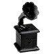 Marque place gramophone noir vintage les 2