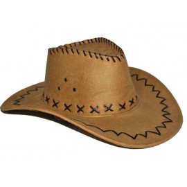 Chapeau cowboy marron adulte 