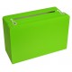 Tirelire valise verte en carton 24 cm