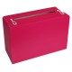 Tirelire valise fuchsia en carton 24 cm