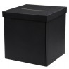 Tirelire kraft couleur ardoise carton 20 cm