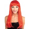 Perruque longue rouge femme