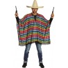Déguisement mexicain poncho homme