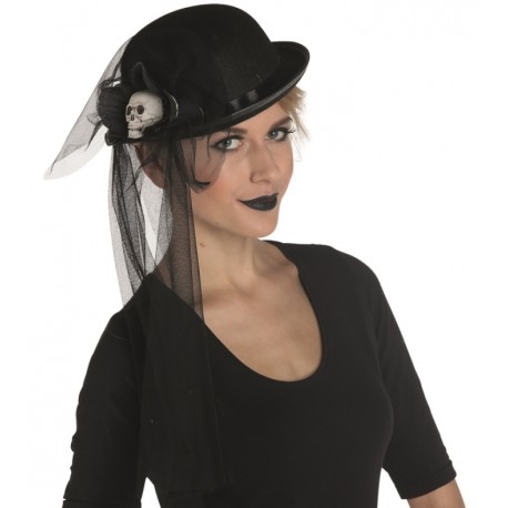 Chapeau melon Halloween femme