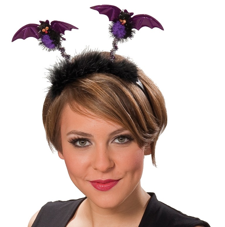 Costume Halloween Fille BETESSIN Bandeau D'Oeilles De Chauve-souis Avec Casque Serre Tête Déguisement D'halloween