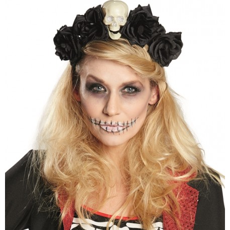 Serre-tête La Catrina Dia de los muertos femme Halloween