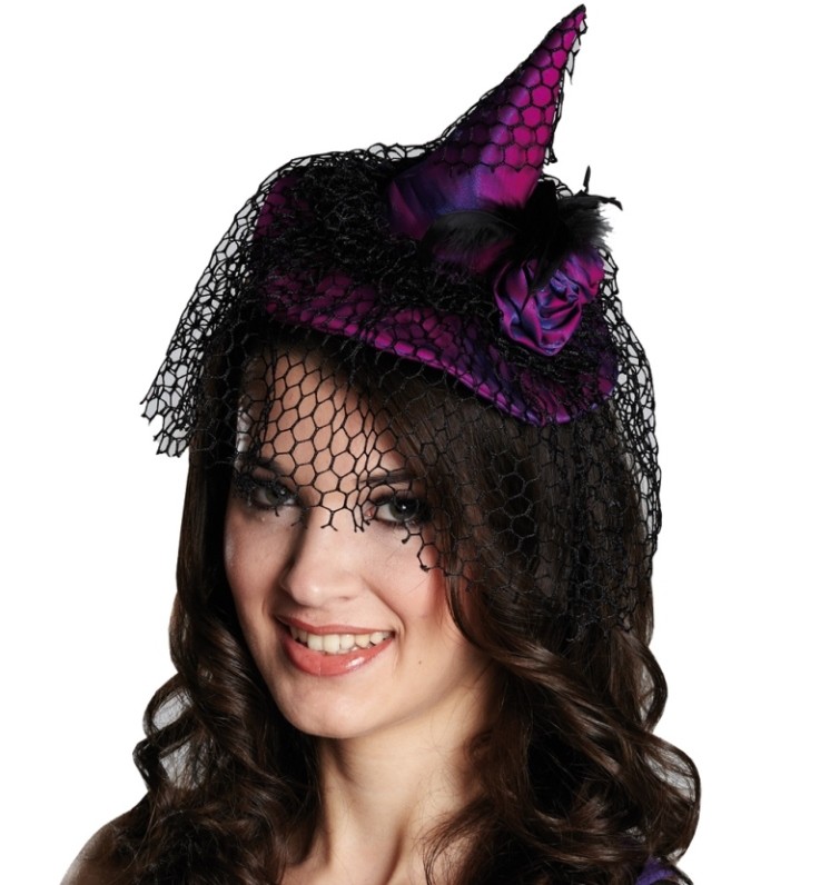 Barrette à Plumes Noires Pour Chapeau Ou Cheveux - Accessoire Déguisement, Soirée, Halloween