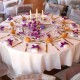Nappe ronde intissé opaque : Décoration de table mariage fête