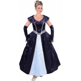 Déguisement marquise bleue femme luxe