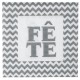 Serviettes de table Fête argent papier les 20
