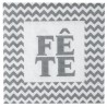Serviettes de table Fête argent papier les 20