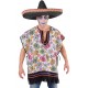 Déguisement poncho mexican Dia de los muertos homme luxe Halloween