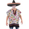Déguisement poncho mexican Dia de los muertos homme luxe Halloween