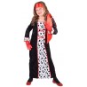 Déguisement cruella dalmatien fille luxe