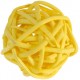 Boule rotin jaune 3 cm les 12