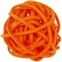 Boules rotin orange 3 cm les 12