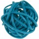 Boule rotin turquoise 3 cm les 12