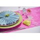 Chemin de table fanon fuchsia 5 M