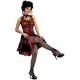 Deguisement Danseuse French Cancan Rouge Noir