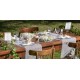 Chemin de table Grace blanc 5 M