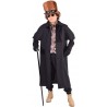 Déguisement manteau cocher steampunk garçon luxe noir