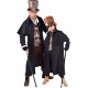 Déguisement manteau cocher steampunk garçon luxe noir