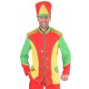 Déguisement veste harmonie rouge jaune vert homme luxe