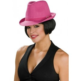 Chapeau borsalino rose femme