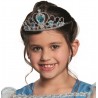 Diadème princesse fille argent bleu
