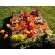 Chemin de table sinamay bordeaux 5 M