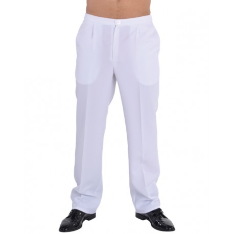 Déguisement pantalon blanc homme luxe